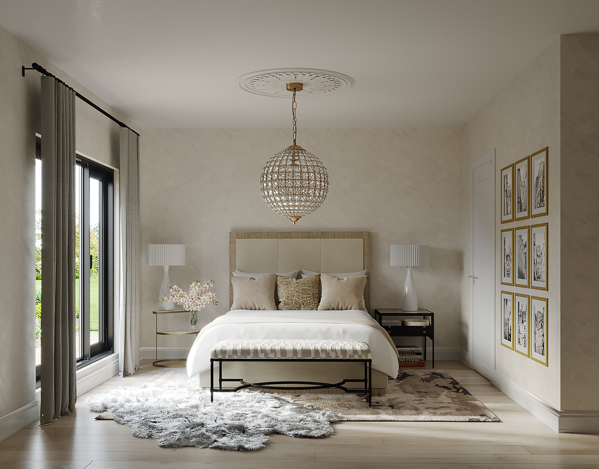 Glamouröse Schlafzimmerdekoration im Winter: Ideen für ein elegantes ...